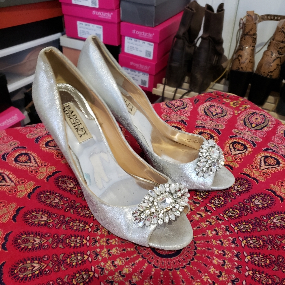 Badgley Mischka occasion heels, prom, wedding, formal